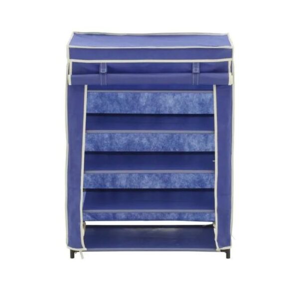 Home Basic 15 Pair Shoe Closet Navy