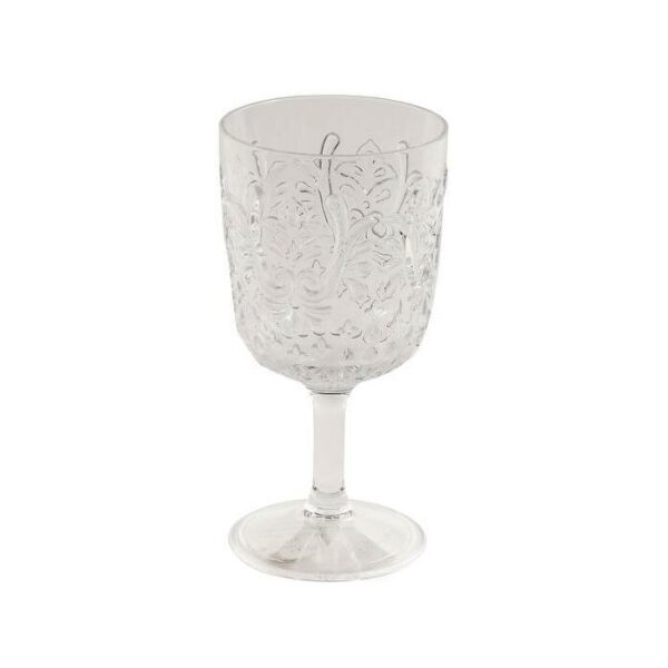Elmira Embossed Clear Goblet 16.oz