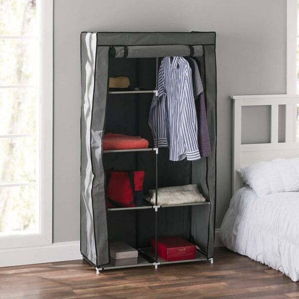 Home Basic Sunbeam Storage Closet 36'' Grey