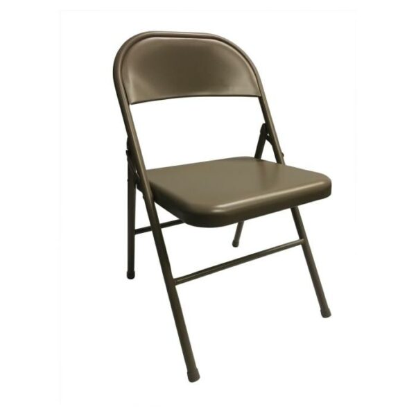 All Metal Folding Chair Tan