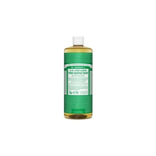 Dr.Bronner's Castile Liquid Soap Org3 Almond 32 Oz
