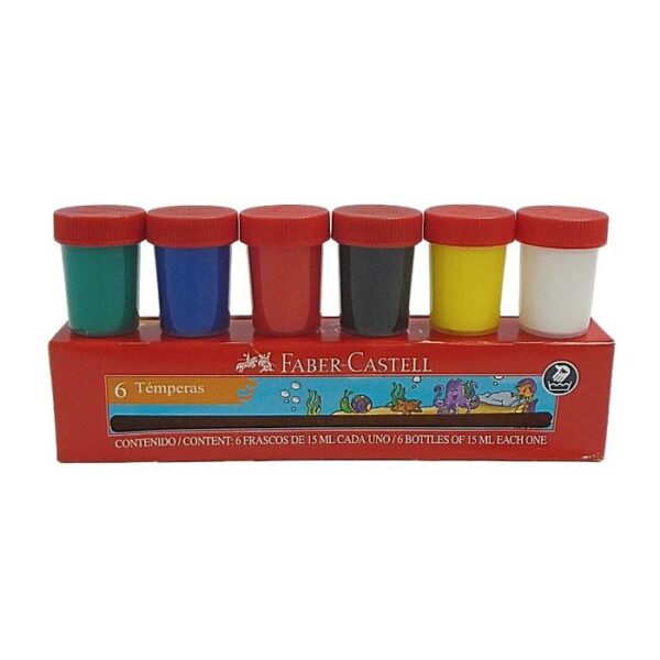 Faber Castell 6 Bottles Of Paint 15Ml