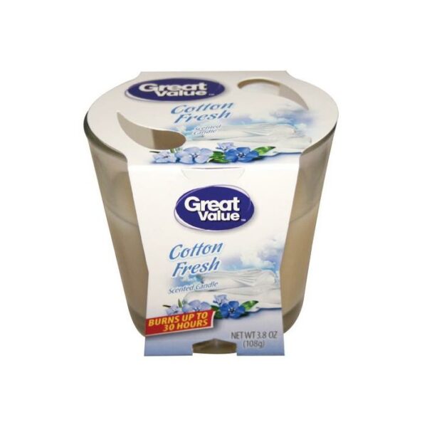 3.8oz Great Value Cotton Fresh Scented Candle