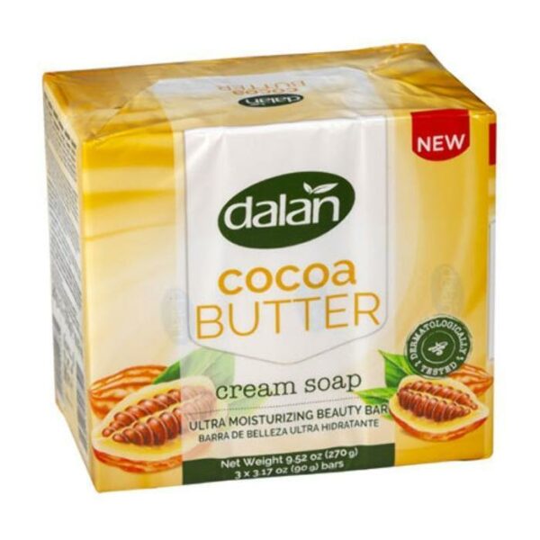 Dalan Cream Soap Cocoa Butter 3 Pack,3.2oz