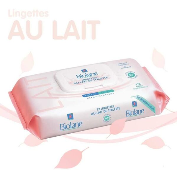 Biolane Toilet Milk Wipes 72pcs
