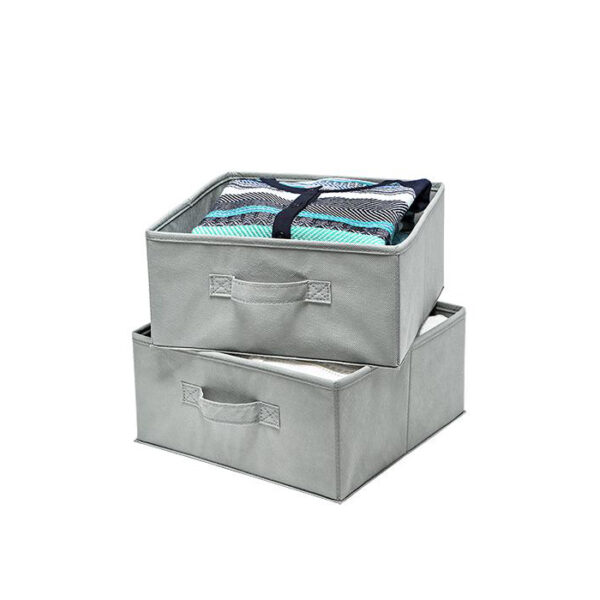 2-Pack Storage Drawers Gray