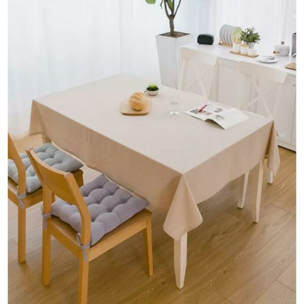 Waterpoof Table Cloth Beige 140x220Cm (6 chairs)