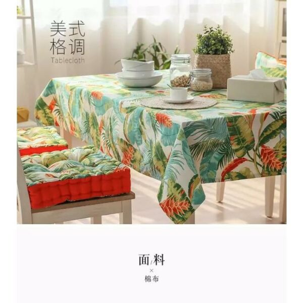 Rectangular Plaid Table Cloth 140x260Cm (8 chairs)