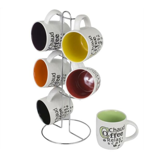 6 Pieces Coffee Mug With Stand