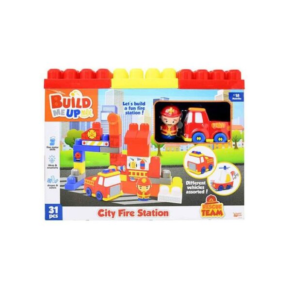 Fire Station Build Me Up 32Pieces Block Set