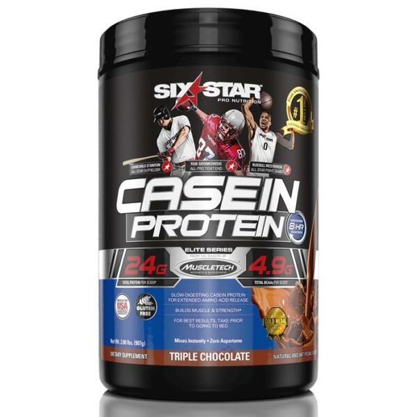 Six Star Casein Protein Triple Chocolat 2 Lbs