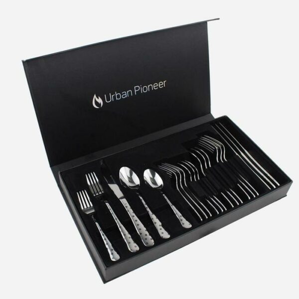 Cutlery Set 20 Pieces Polka Dot Stainless Steel