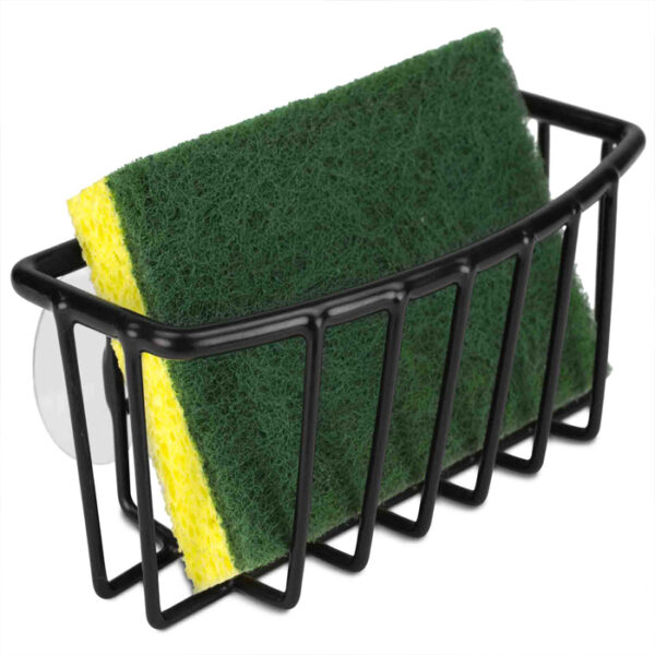 Sponge Holder With Suction Black