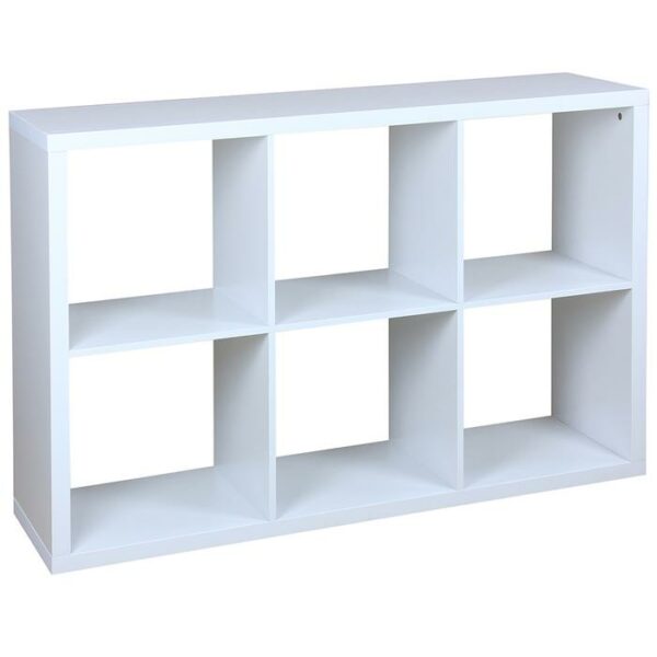 6 Cube Organizer White