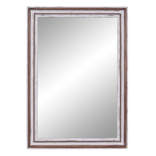 Wood Round Wall Mirror