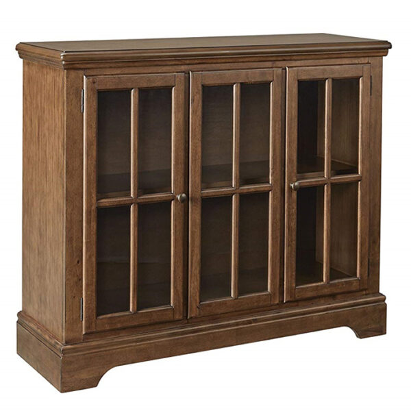 Sideboard Glass Door Walnut Veneer