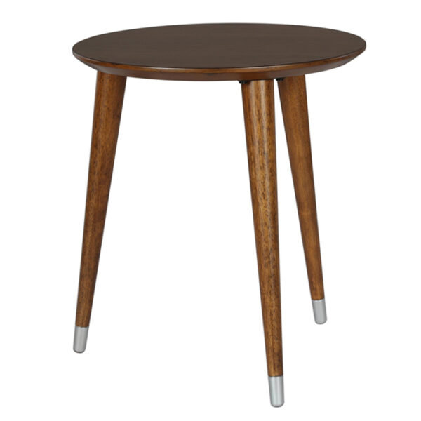 End Table Walnuts Veneer Brown