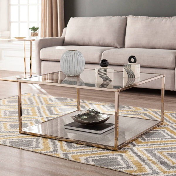 Faux Marble Cocktail Table 32x32x16