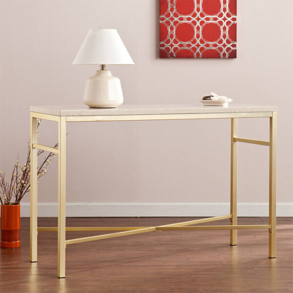 Console Table White 42x16x28