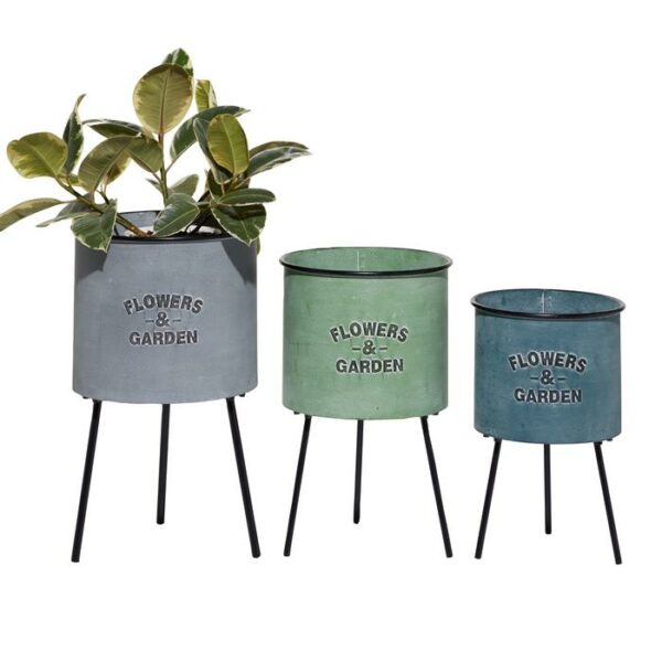 Planter Set Of 3 17",18",21"H