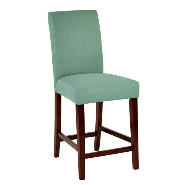 Stool Counter Aqua Wood Legs