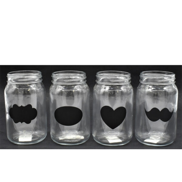 16Oz Glass Jar  Assorted Shape No Handle