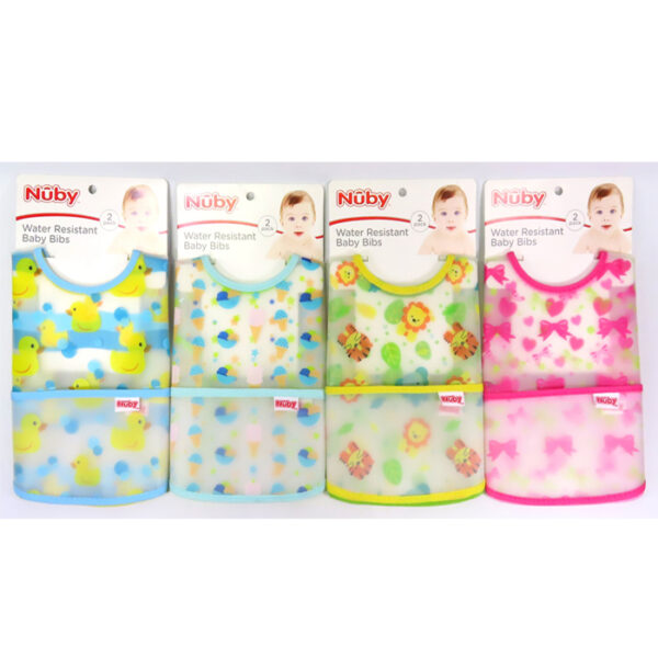 Baby Bibs Nuby Assorted (2 Pack)