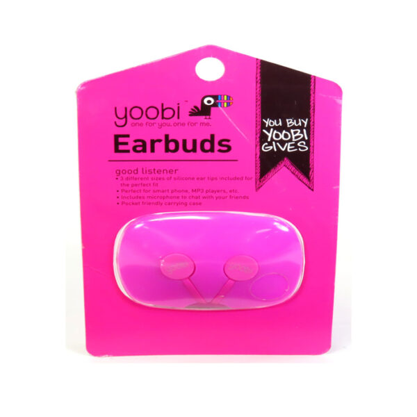Earbuds With Case Pink