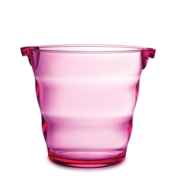 Ice Bucket Pink Swirl Acrylic