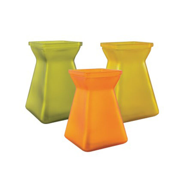 5" Vase Square Gathering Farmers Market Assorted