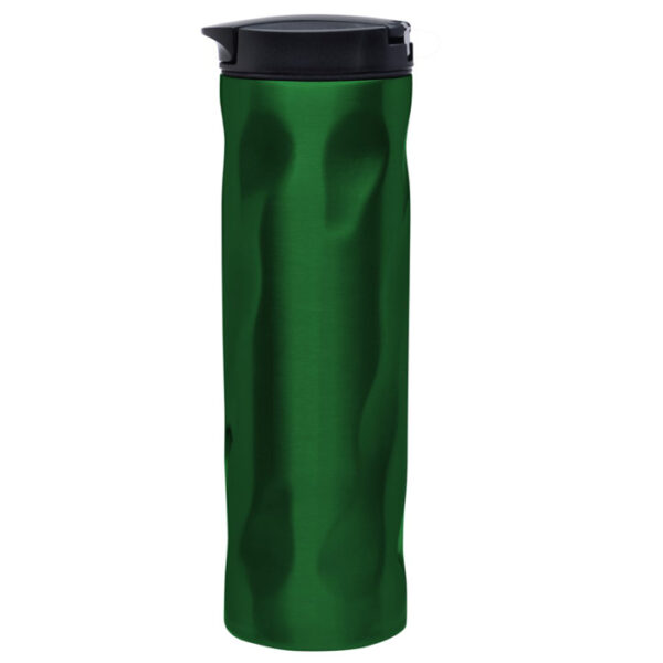 17 Oz Bottle Vacuum Green Flip Top