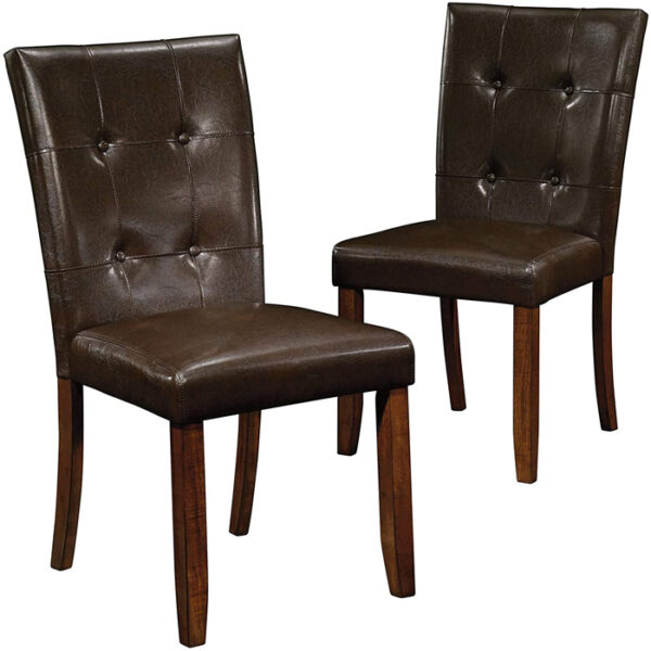 Dinning Chair 2 Pack Leather