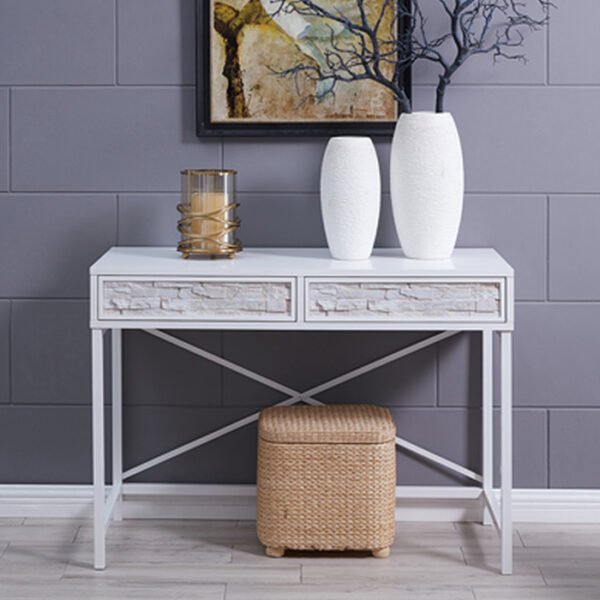 Consale Table White 42x17.75