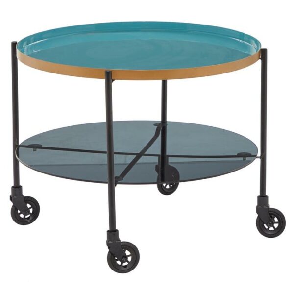 Enamel Coffe Table 26"W,19"H