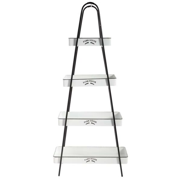 Metal 4 Tier Shelf 29"W,64"H