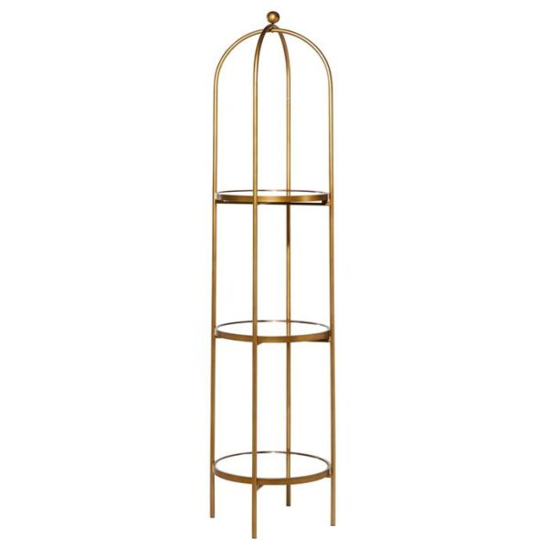 Metal Mirror Shelf 17.5"W,72.5"H
