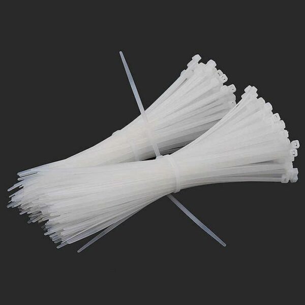 White Plastic Handcuff 5x350mm 14" 100 Pieces