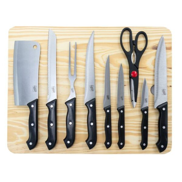 Wildcraft 10 Pieces Cutlery Set With Cutting Board