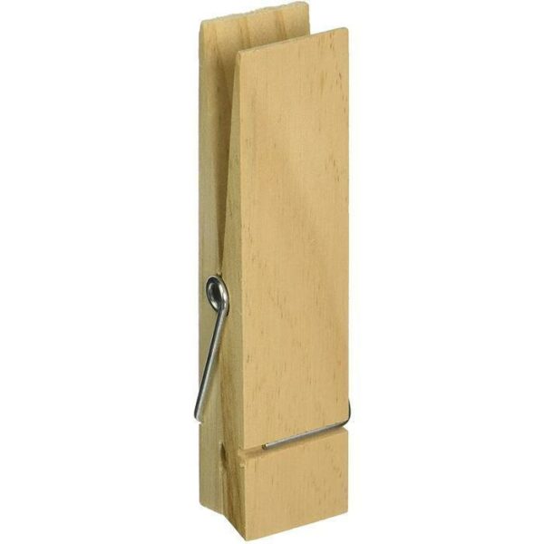 8.3" Extra Jumbo Standing Clothespin Natural
