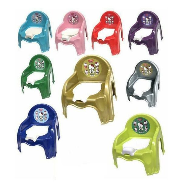 Potty With Cover Assorted Color