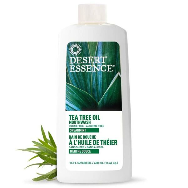Dessert Essence Tea Tree Oil Mouthwash  16 Oz