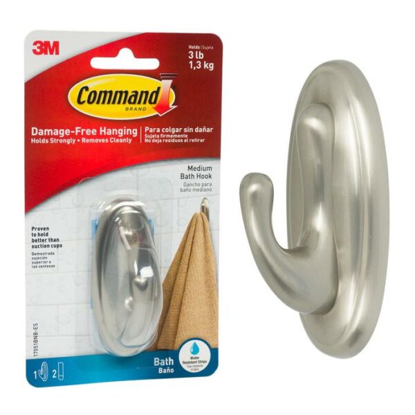 Wall Hook 3Lbs Brushed Nickel