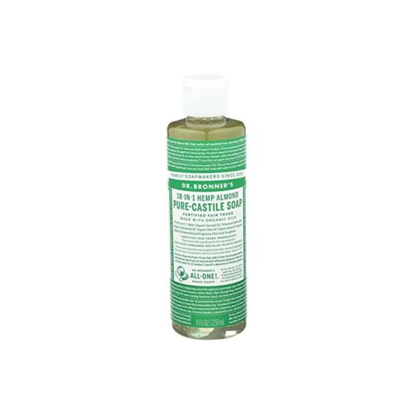 Dr.Bronner's Castile Liquid Soap Og3 Almond 8 Oz