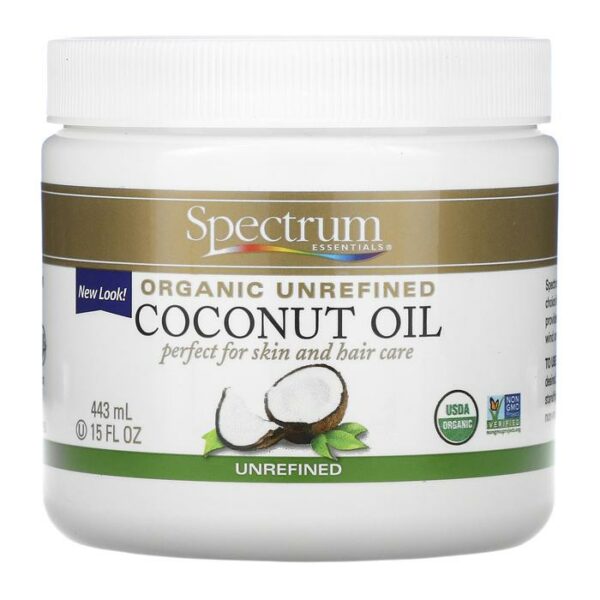 Spectrum Coconut Oil Og2 Unrefined 15 Oz