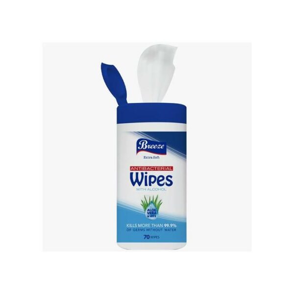 Breeze Alcohol Wipes 70 Pieces