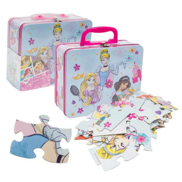 Puzzle 48 Pieces Princess Tin Lunch Box