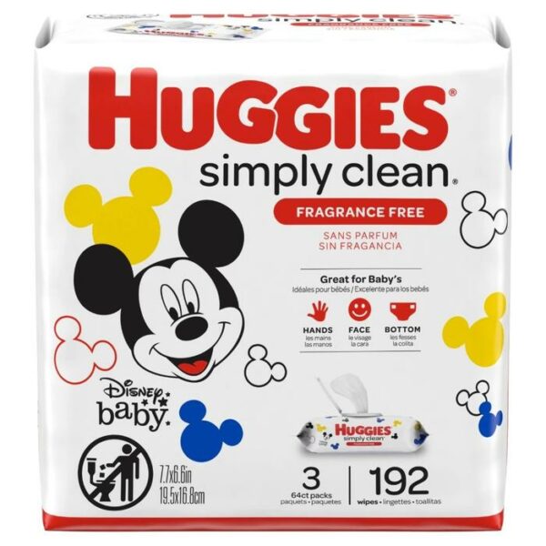 Huggies Wipes Simply Clean 192 Count