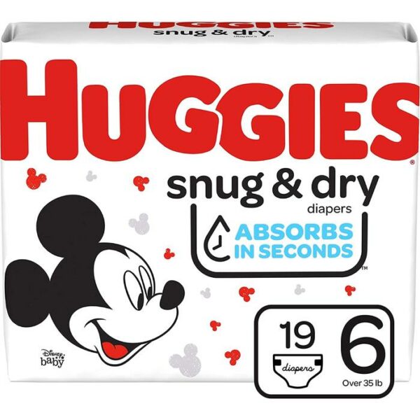 Huggies Diapers Snug & Dry #6 19 Count