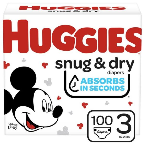 Huggies Diapers Snug & Dry Giga 100 Count #3