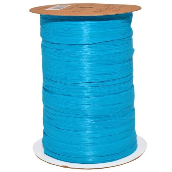 Matte Raffia Ribbon 100 Yard Aqua